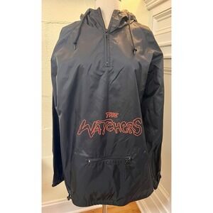 3Blackdot "The Watchers" Comic Book Black Windbreaker Jacket Men's Large‎
